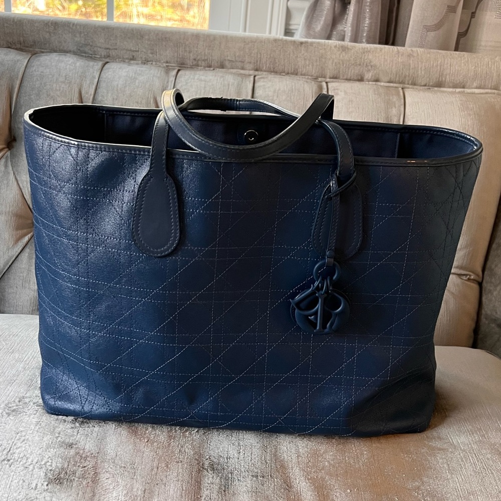 Dior Panarea canvas tote bag in blue